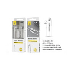 ONEPLUS EARPHONES C6406 BL WITH MICROPHONE 1.2M WHITE ONEPLUS EARPHONES C6406 BL WITH MICROPHONE 1.2M WHITE
